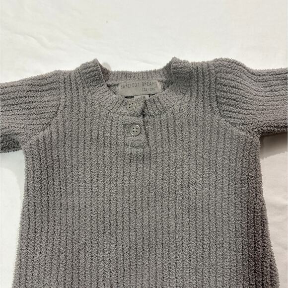 Barefoot Dreams Baby 3-6M Cozychic Ribbed Soft One Piece Outfit Comfy Winter - Picture 4 of 6